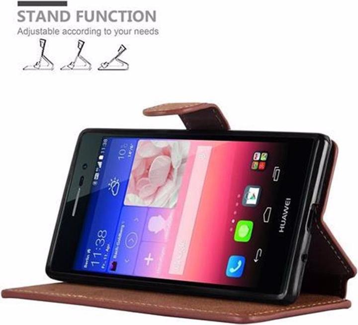 Immagine prodotto Cadorabo Copertina del portafoglio retrò opaco del libro (Huawei Ascend P7)