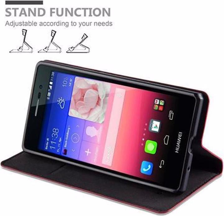 Actual product image Cadorabo Book Invisible Magnet Cover (Huawei Ascend P7)