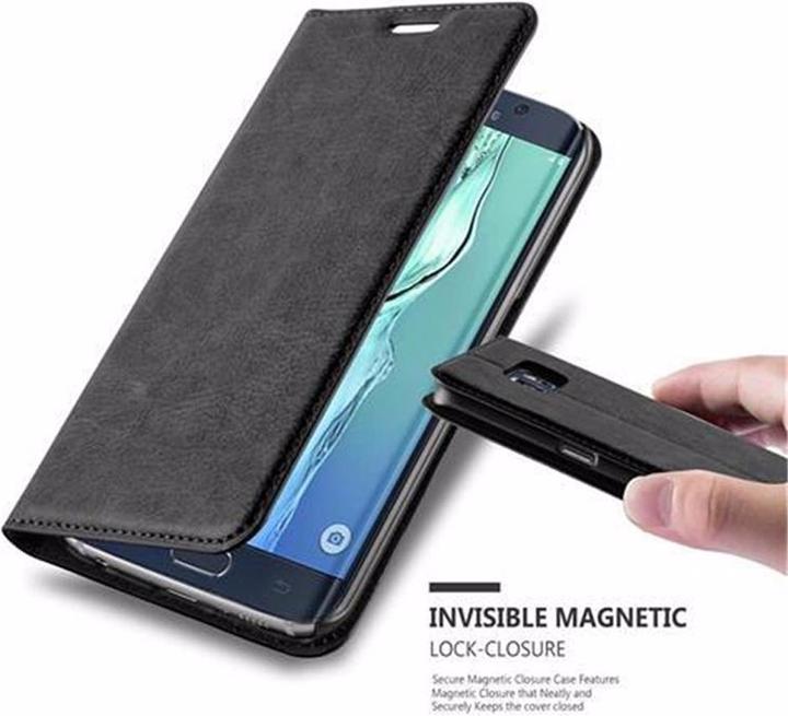 Actual product image Cadorabo Book Invisible Magnet Cover (Samsung Galaxy S6 Edge)