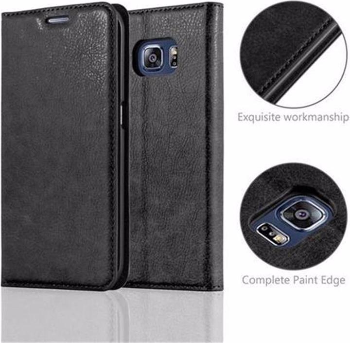 Actual product image Cadorabo Book Invisible Magnet Cover (Samsung Galaxy S6 Edge)