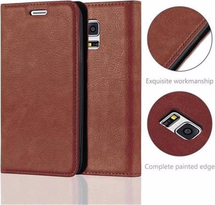 Actual product image Cadorabo Book Invisible Magnet Cover (Samsung Galaxy S5 Mini Duos, Samsung Galaxy S5 Mini)