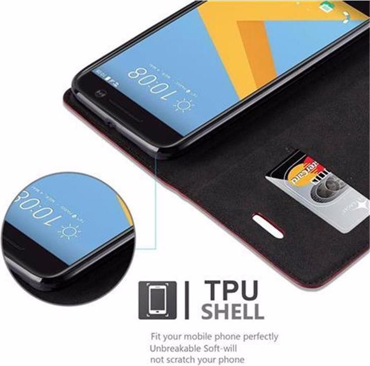 Actual product image Cadorabo Book Invisible Magnet Cover (HTC One 10)