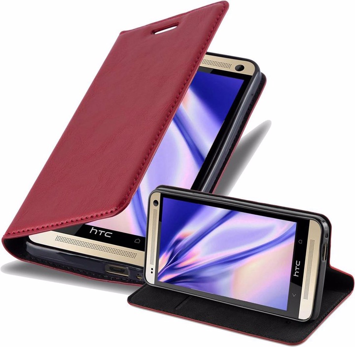 Actual product image Cadorabo Book Invisible Magnet Cover (HTC One M7)