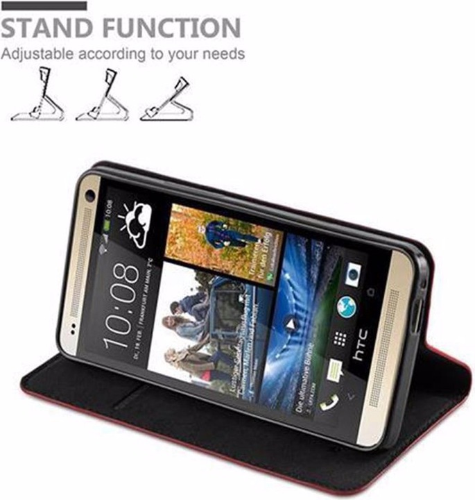 Actual product image Cadorabo Book Invisible Magnet Cover (HTC One M7)