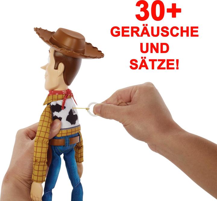 Actual product image Disney Mattel Pixar Toy Story Roundup Fun Woody Large Talking Posable Figure