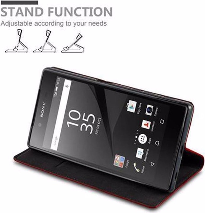 Actual product image Cadorabo Book Invisible Magnet Cover (Sony Xperia Z5)