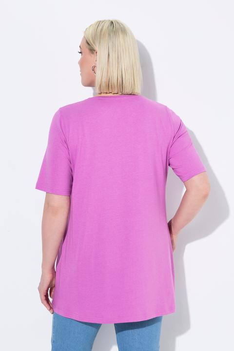 Actual product image Ulla Popken Essential Front Pleat Tee (50, 52)