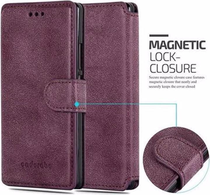 Productafbeelding Cadorabo Boek Retro Matte Portemonnee Hoesje (Huawei Ascend P7)
