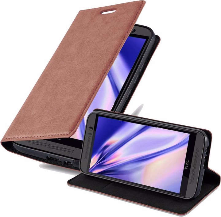 Actual product image Cadorabo Book Invisible Magnet Cover (HTC One M9)