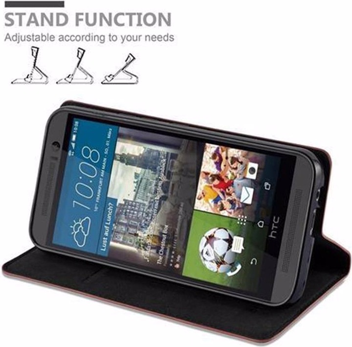 Actual product image Cadorabo Book Invisible Magnet Cover (HTC One M9)