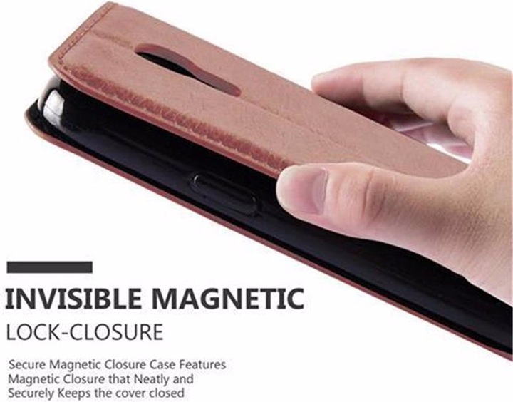 Actual product image Cadorabo Book Invisible Magnet Cover (Samsung Galaxy S4 mini)
