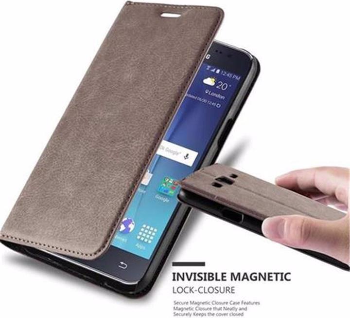 Actual product image Cadorabo Book Invisible Magnet Cover (Samsung Galaxy J5 (2015))