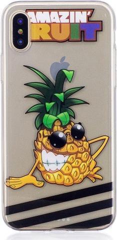Produktbild Ueli Express iPhone XS / X Slim Gummi Schutzhülle Ananas (Apple iPhone XS, Apple iPhone X)