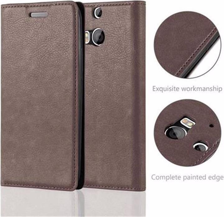 Actual product image Cadorabo Book Invisible Magnet Cover (HTC One M8)
