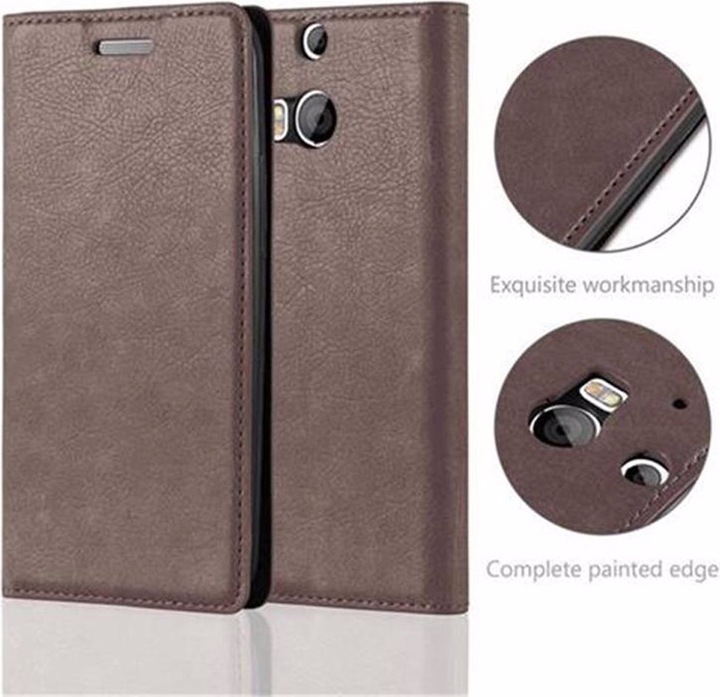 Actual product image Cadorabo Book Invisible Magnet Cover (HTC One M8)