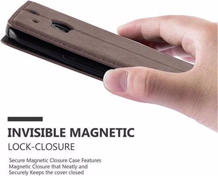 Actual product image Cadorabo Book Invisible Magnet Cover (HTC One M8)