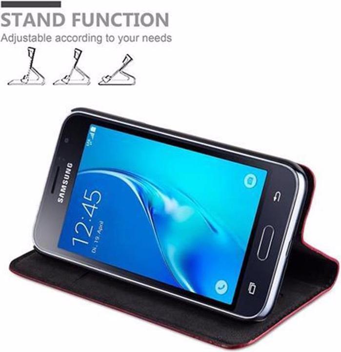 Actual product image Cadorabo Book Invisible Magnet Cover (Samsung Galaxy J1 (2016))
