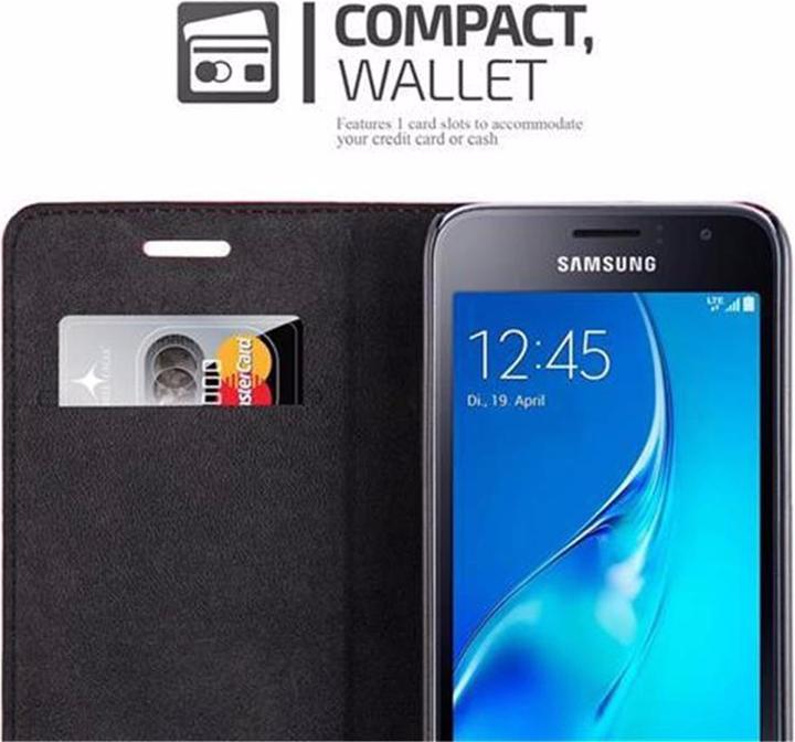 Actual product image Cadorabo Book Invisible Magnet Cover (Samsung Galaxy J1 (2016))