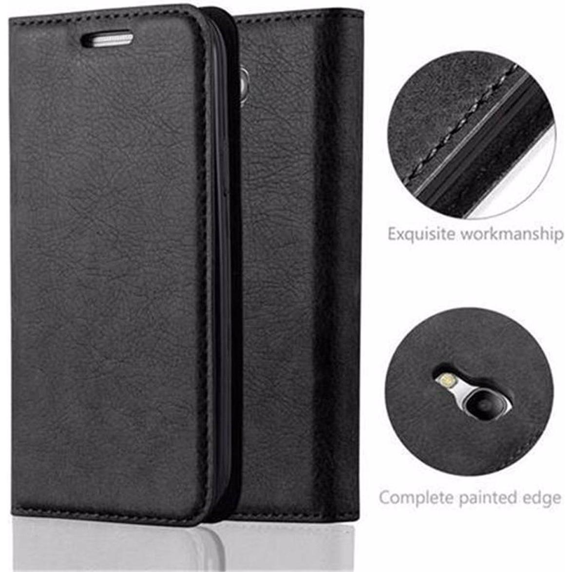 Thumbnail - Cadorabo Book Invisible Magnet Cover (Samsung Galaxy S4 mini), Smartphone Hülle, Schwarz