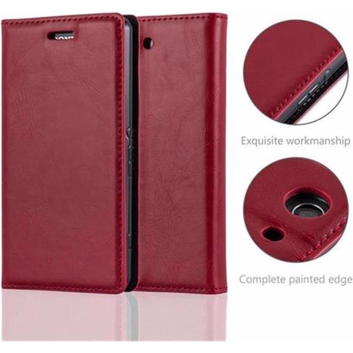 Thumbnail - Cadorabo Book Invisible Magnet Cover (Sony Xperia Z3 Compact), Smartphone Hülle, Rot