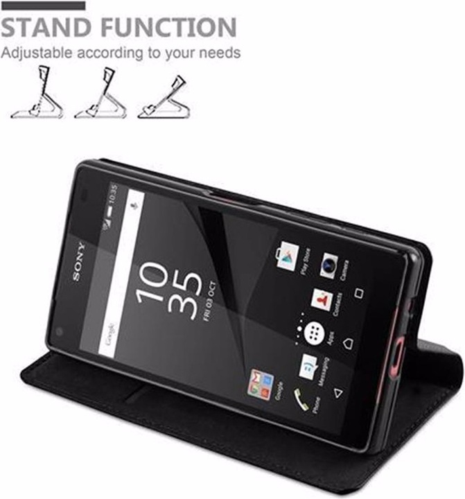 Actual product image Cadorabo Book Invisible Magnet Cover (Sony Xperia Z5 Compact)