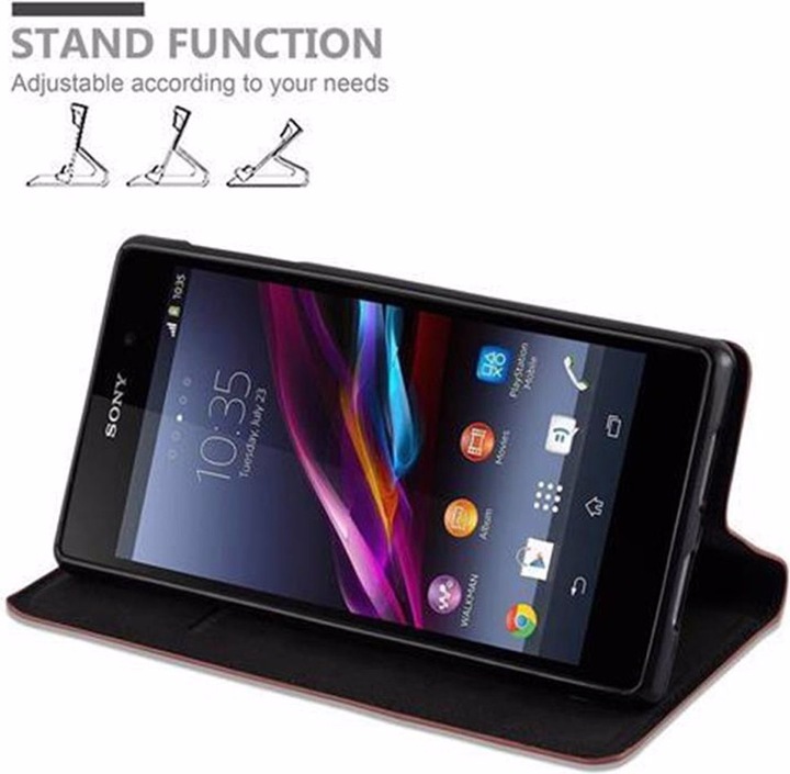 Actual product image Cadorabo Book Invisible Magnet Cover (Sony Xperia Z1)