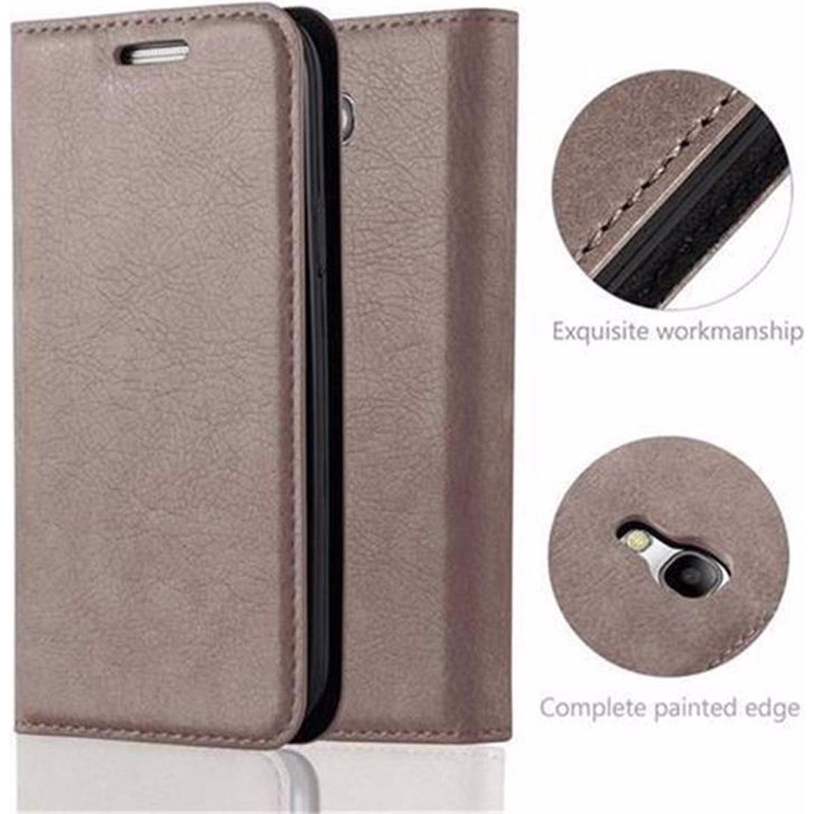 Thumbnail - Cadorabo Book Invisible Magnet Cover (Samsung Galaxy S4 mini), Smartphone Hülle, Braun
