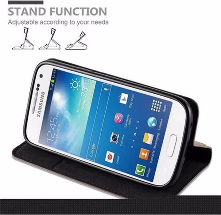 Actual product image Cadorabo Book Invisible Magnet Cover (Samsung Galaxy S4 mini)