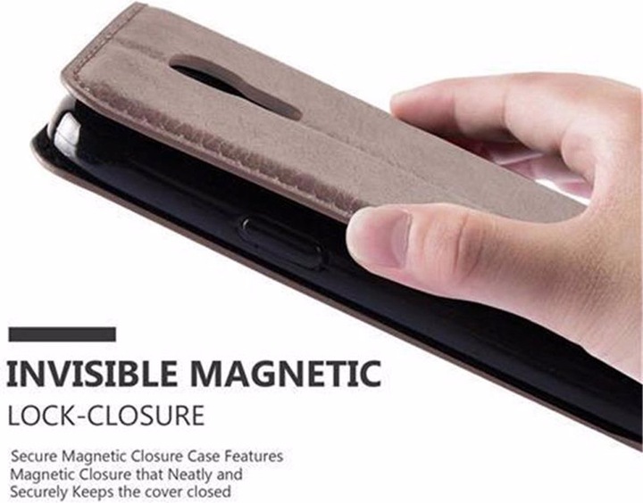 Actual product image Cadorabo Book Invisible Magnet Cover (Samsung Galaxy S4 mini)