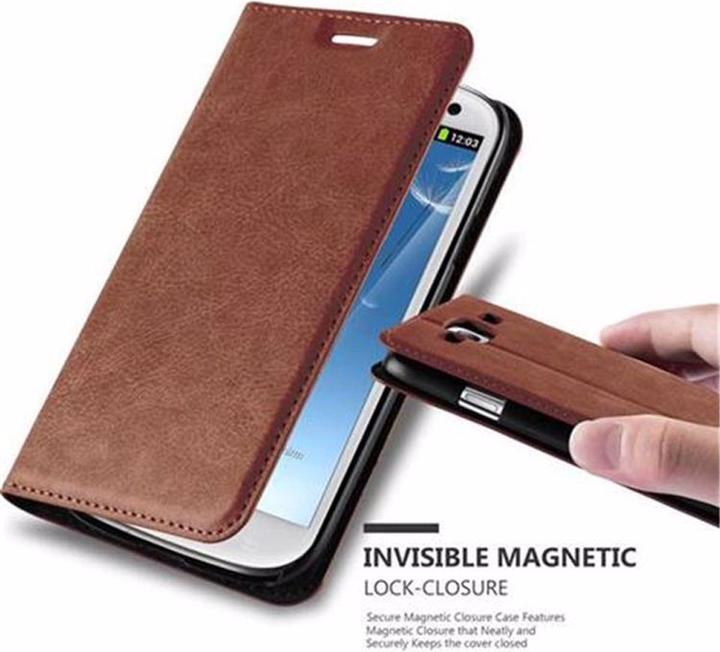 Actual product image Cadorabo Book Invisible Magnet Cover (Samsung Galaxy S3)