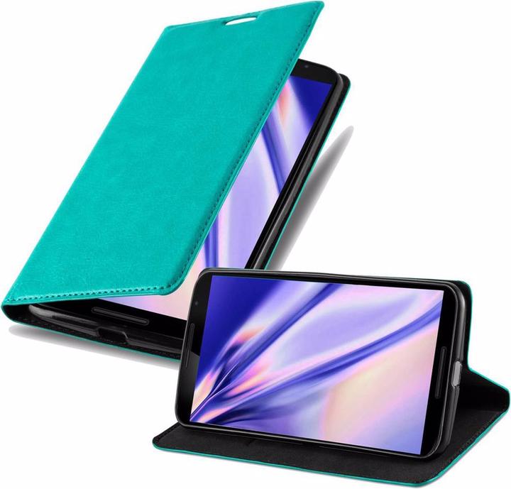 Actual product image Cadorabo Book Invisible Magnet Cover (Motorola Nexus 6)