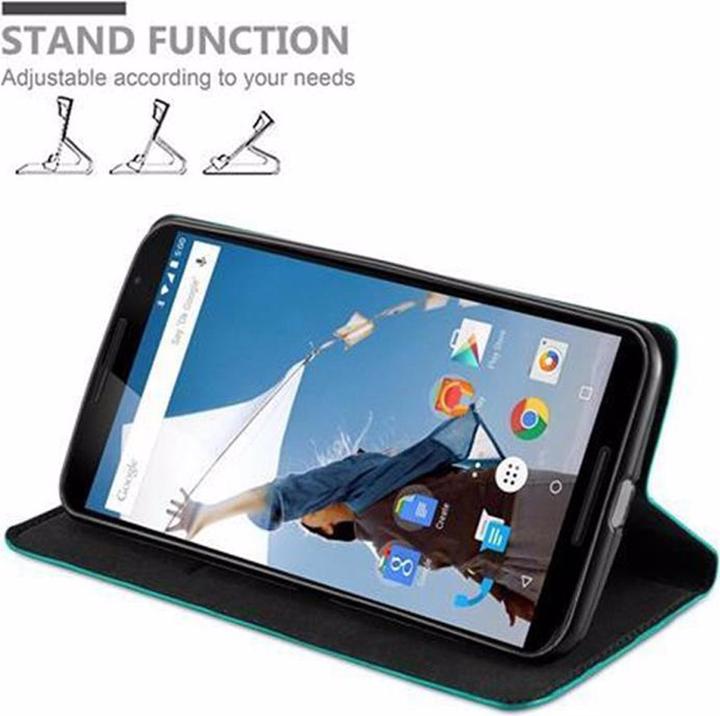 Actual product image Cadorabo Book Invisible Magnet Cover (Motorola Nexus 6)
