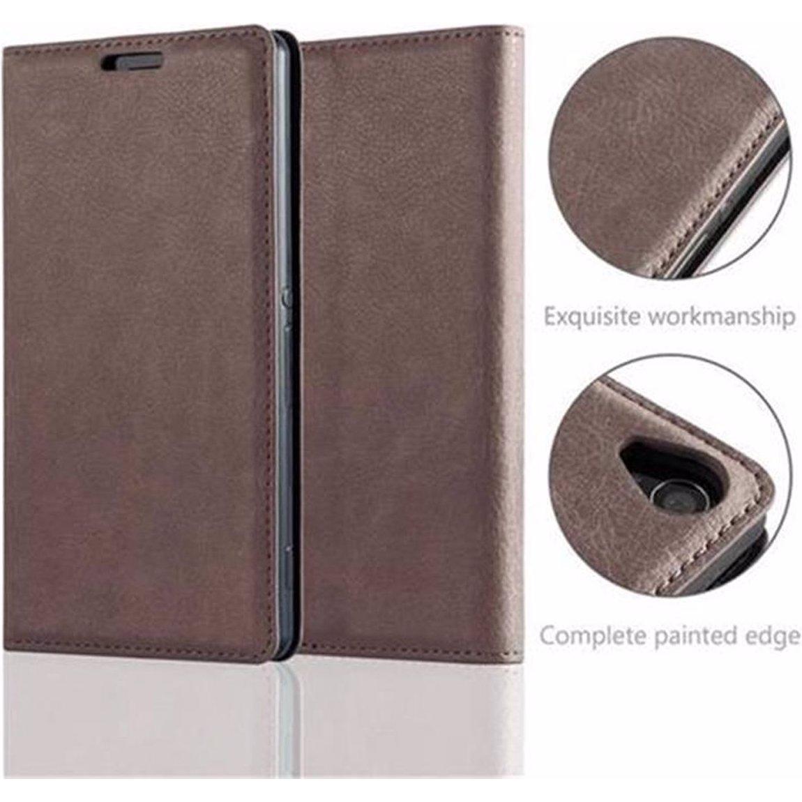 Thumbnail - Cadorabo Book Invisible Magnet Cover (Sony Xperia Z3), Smartphone Hülle, Braun