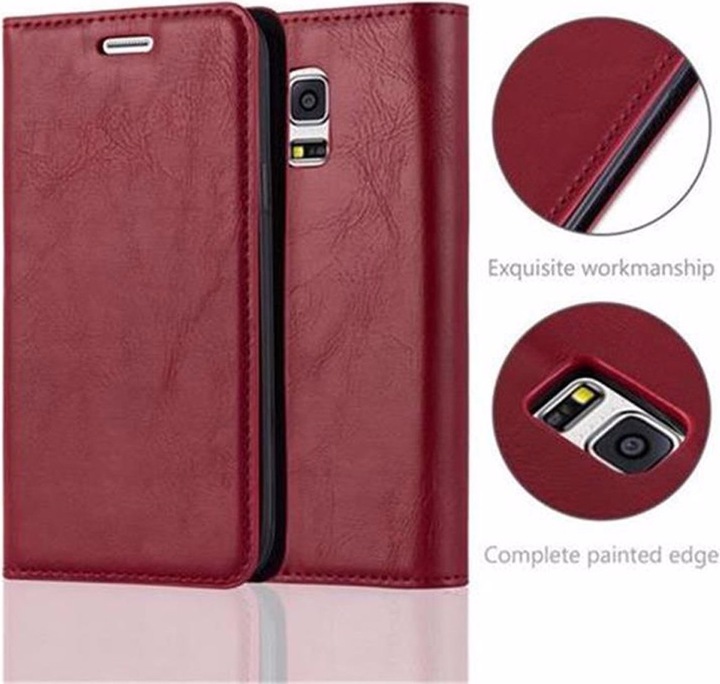 Actual product image Cadorabo Book Invisible Magnet Cover (Samsung Galaxy S5 Mini)