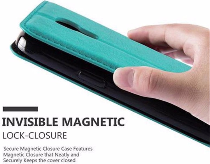 Actual product image Cadorabo Book Invisible Magnet Cover (Samsung Galaxy S4 mini)