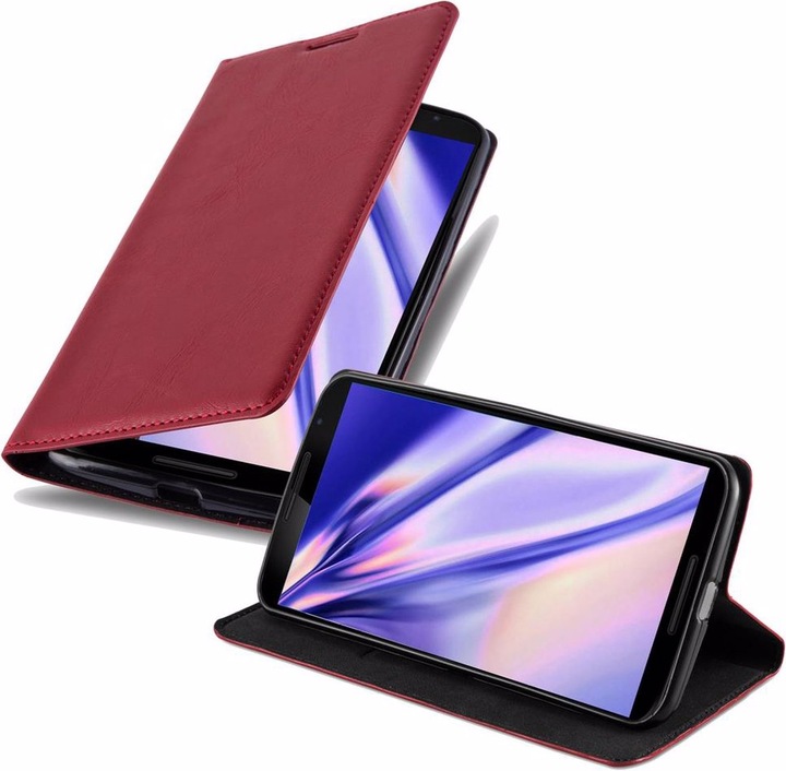 Actual product image Cadorabo Book Invisible Magnet Cover (Motorola Nexus 6)