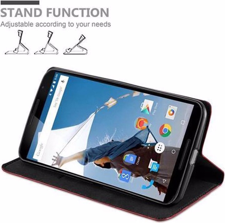 Actual product image Cadorabo Book Invisible Magnet Cover (Motorola Nexus 6)