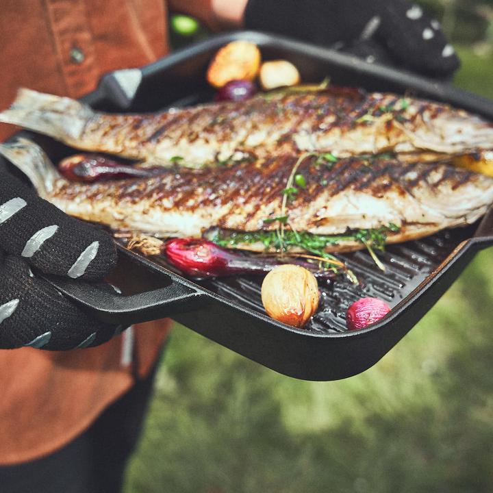 Produktbild Burnhard Gusseisen Grillpfanne (30 cm, Grillpfanne, Gusseisen)