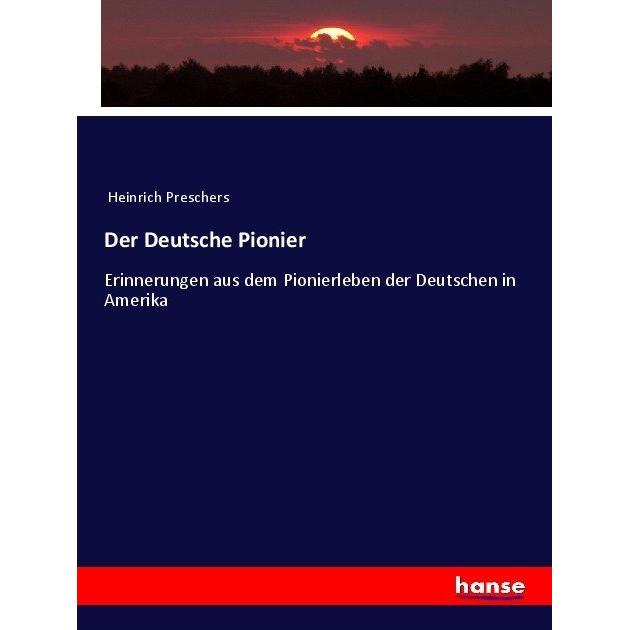 Der Deutsche Pionier, Fachbücher von Anonym
