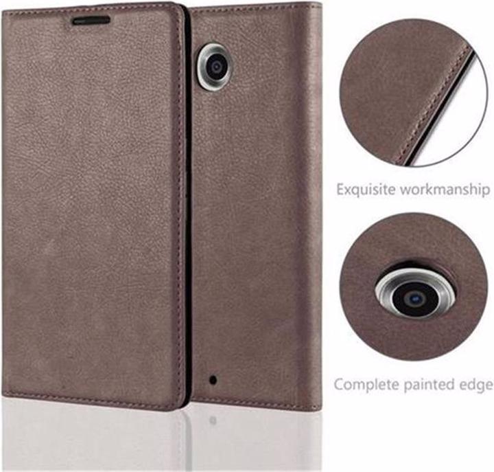 Actual product image Cadorabo Book Invisible Magnet Cover (Motorola Nexus 6)