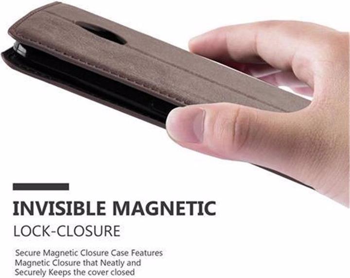 Actual product image Cadorabo Book Invisible Magnet Cover (Motorola Nexus 6)