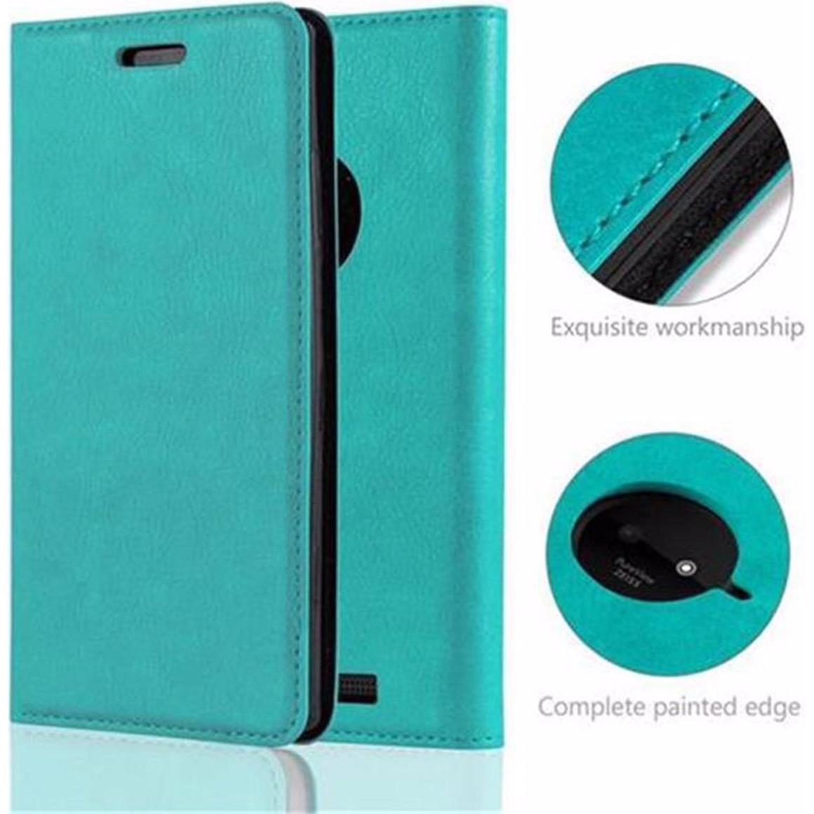 Thumbnail - Cadorabo Book Invisible Magnet Cover (Nokia Lumia 830), Smartphone Hülle, Türkis