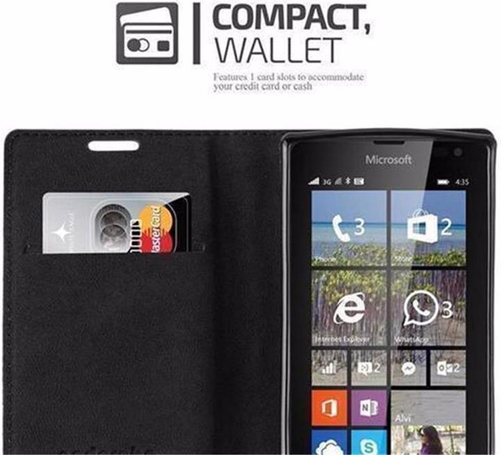 Produktbild Cadorabo Book Invisible Magnet Cover (Nokia Lumia 435)