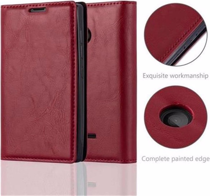 Actual product image Cadorabo Book Invisible Magnet Cover (Nokia Lumia 435)