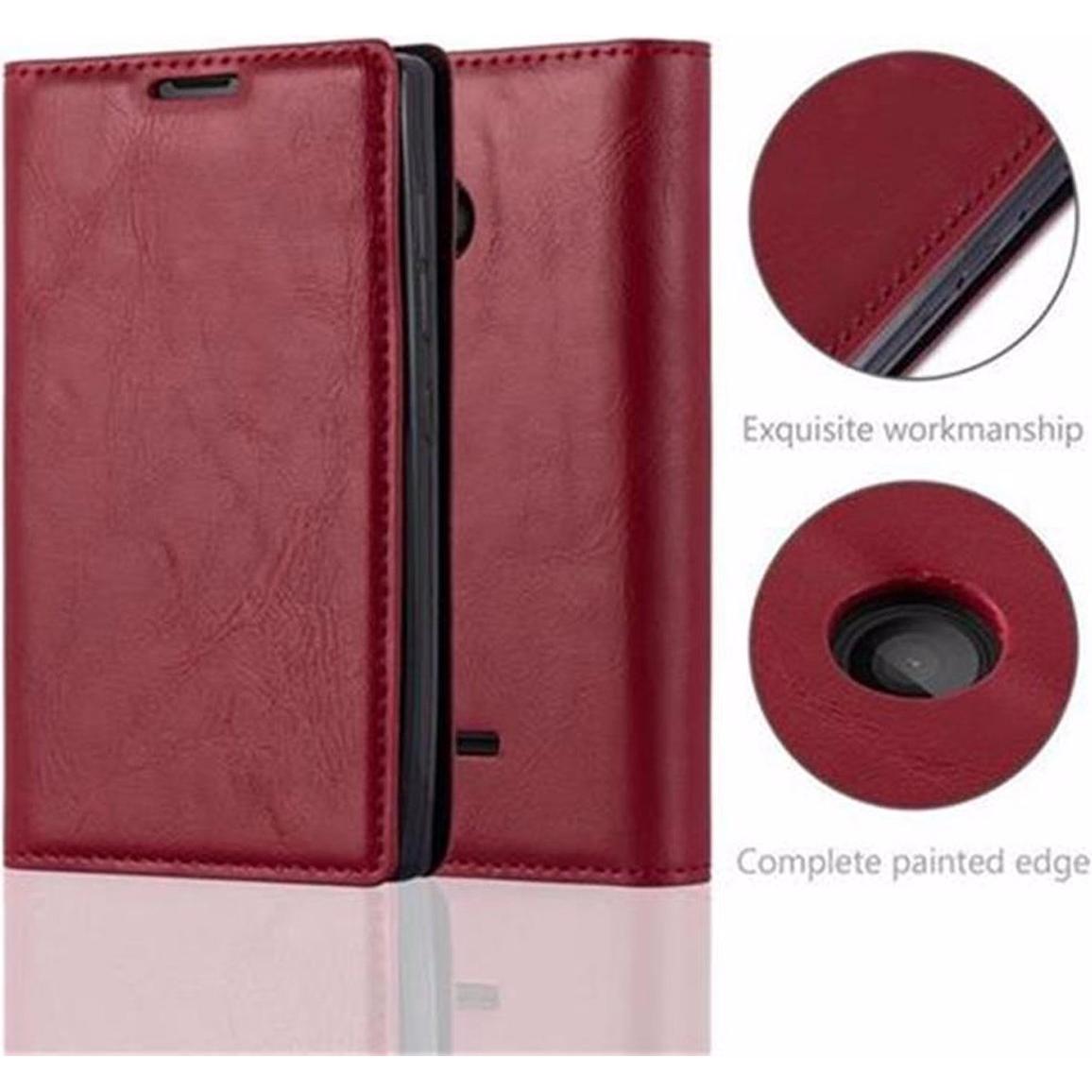 Thumbnail - Cadorabo Book Invisible Magnet Cover (Nokia Lumia 435), Smartphone Hülle, Rot