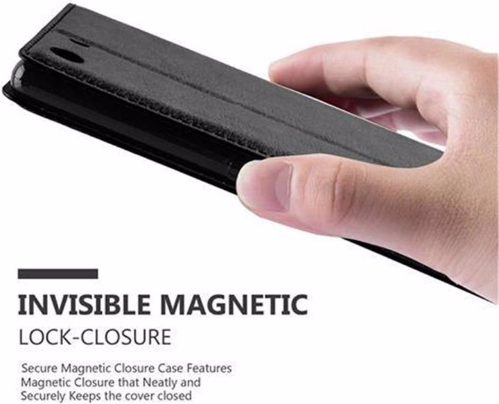 Actual product image Cadorabo Book Invisible Magnet Cover (Sony Xperia M5)