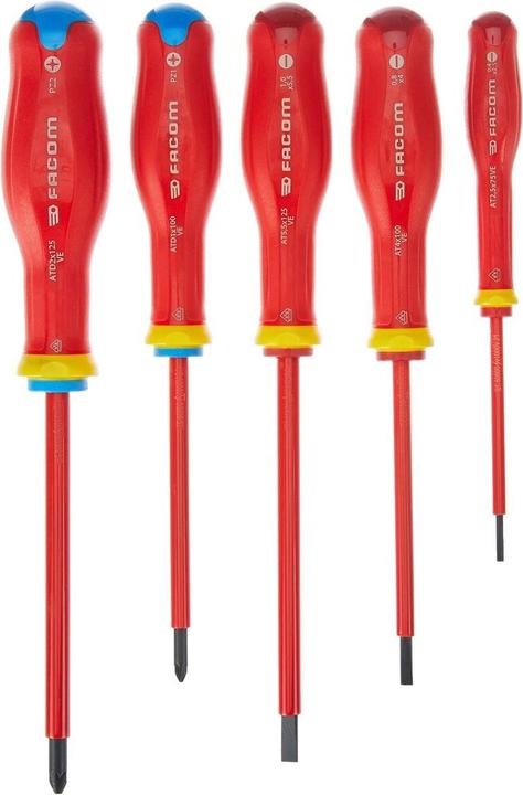 Productafbeelding Facom AT5VE.PB 5-delige PROTWIST schroevendraaierset 1000V (Gleuf)