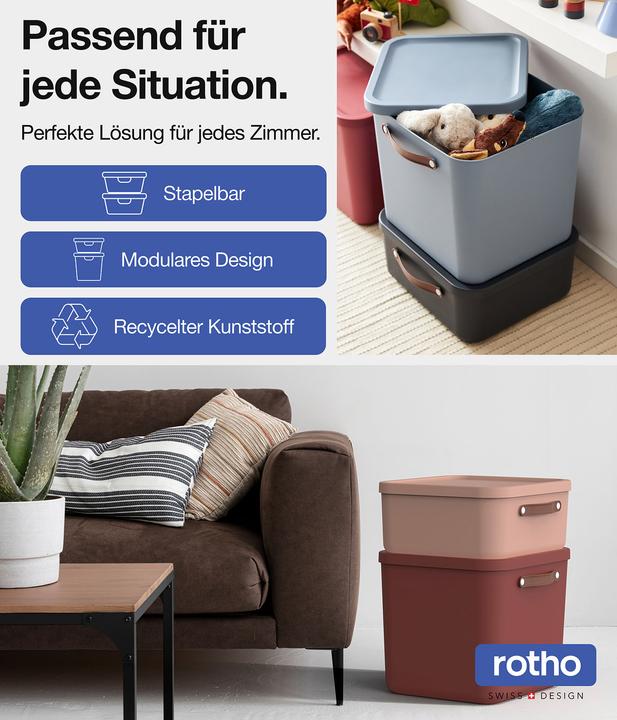 Actual product image Rotho 2er-Set Aufbewahrungsbox Maloja 40l (40 l)