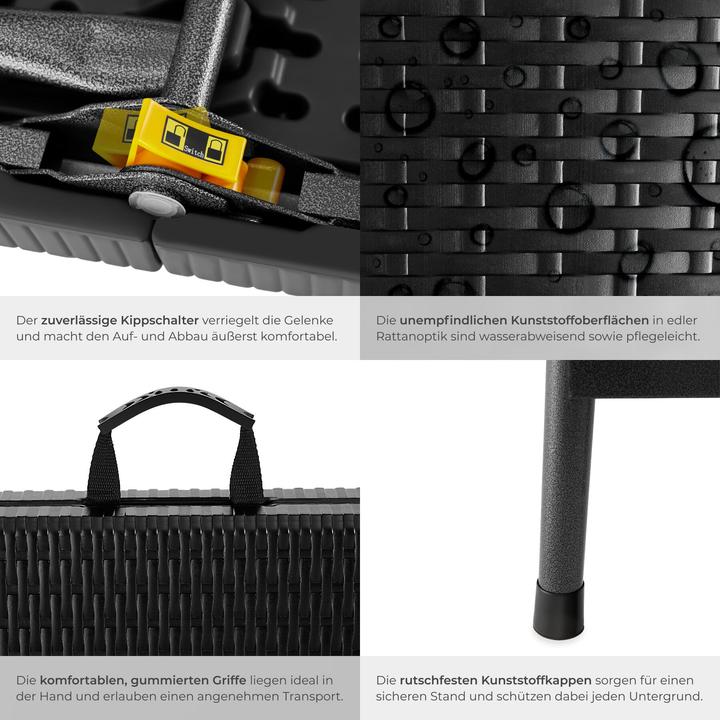 Actual product image tectake Dining table and bench set