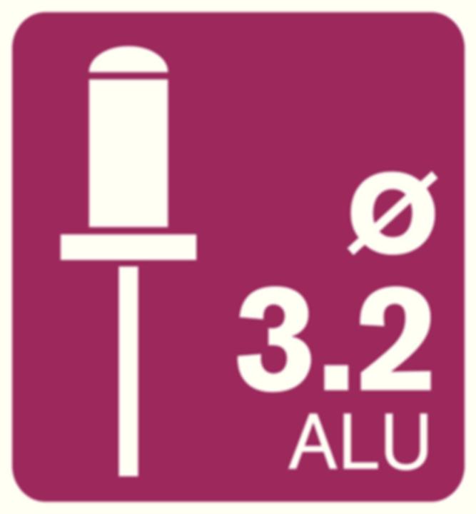 Immagine prodotto Rapid RP60 Pinza multipla per rivetti ciechi con testa rotante (48 mm)